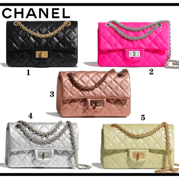 シャネル 22.5 ミニ ハンドバッグコピー *ブロンズ チェーン AS0874 B01441 N5204